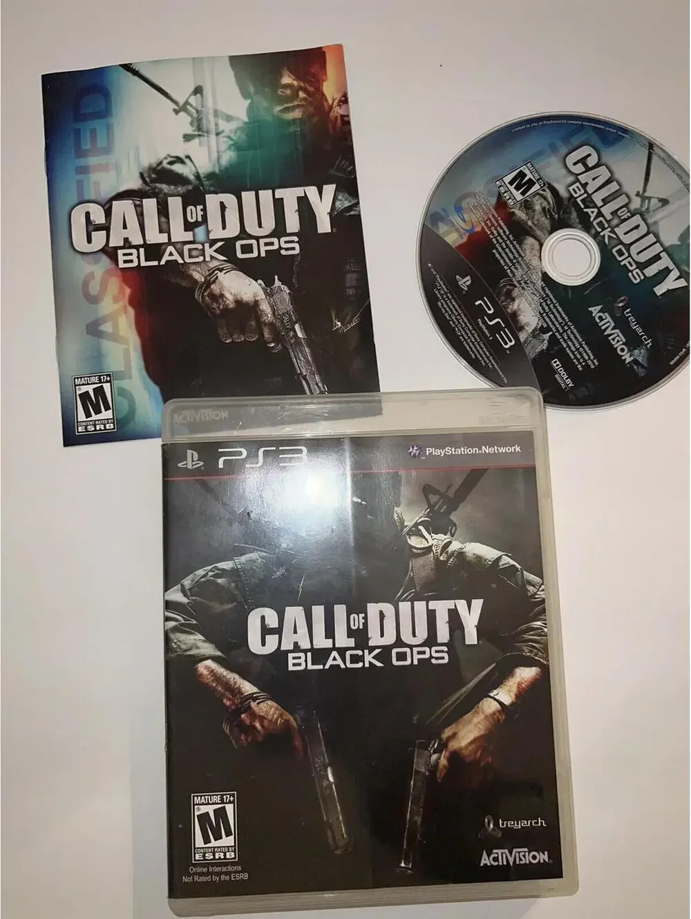 Call of Duty: Black Ops (PlayStation, 2010) Manuel And Case